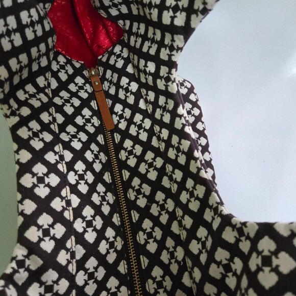 Kate Spade Logo Canvas Leather Shoulder Hobo Bucket Designer Bag Zip Closure - Picture 7 of 9